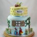 Peter Rabbit Baby 2 tier Cake (D,V)